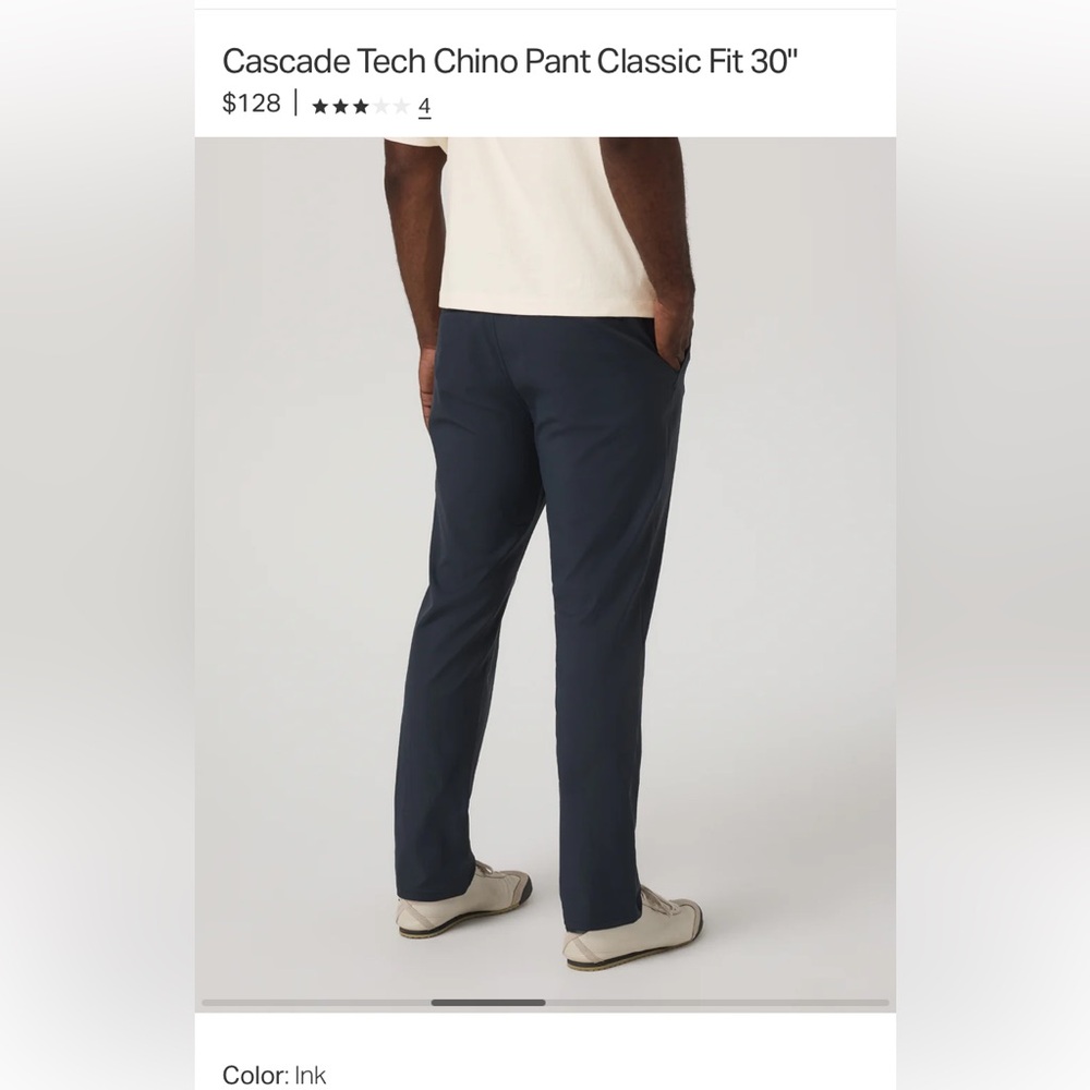 Vuori Men's Deep Blue Chinos
